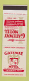 Matchbook Cover - Gateway Motel Covington KY SAMPLE
