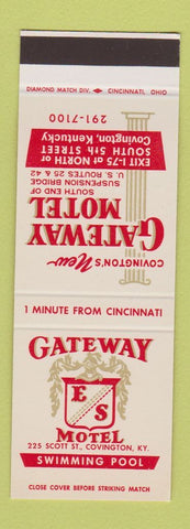 Matchbook Cover - Gateway Motel Covington KY SAMPLE
