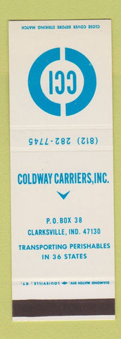 Matchbook Cover - Coldway Carriers Clarksville IN SAMPLE