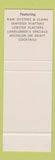 Matchbook Cover - Oyster Bars Sarasota Clearwater St Petersburg FL SAMPLE