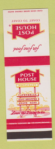 Matchbook Cover - Post House Cafeterias SAMPLE