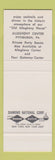 Matchbook Cover - Palmer's Pittsburgh PA restaurant  SAMPLE