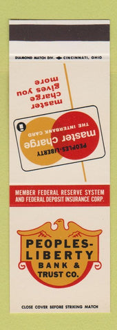 Matchbook Cover - Peoples Liberty Bank Trust Covington KY SAMPLE