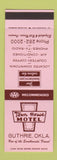 Matchbook Cover - Town House Motel Guthrie OK SAMPLE