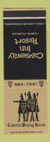 Matchbook Cover - Causeway Inn Resort Tampa FL Camelot restaurant SAMPLE