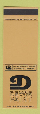 Matchbook Cover - Devoe Paint Celanese SAMPLE