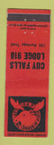 Matchbook Cover - Moose Lodge Cuyahoga Falls OH