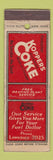 Matchbook Cover - Koppers Coke Coal WEAR