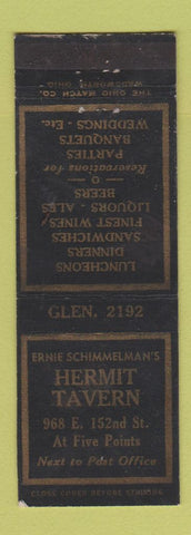 Matchbook Cover - Hermit Tavern