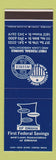 Matchbook Cover - 1st Federal Savings Omaha NE SAMPLE