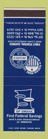 Matchbook Cover - 1st Federal Savings Omaha NE SAMPLE