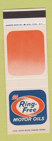 Matchbook Cover - Ring Free Motor Oils Macmillan SAMPLE