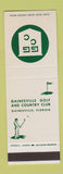 Matchbook Cover - Gainesville Golf Country Club FL SAMPLE