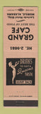 Matchbook Cover - Grand Cafe Mobile AL girlie