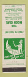 Matchbook Cover - Moon Cafe Finley CA girlie