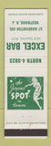 Matchbook Cover - Excel Bar Westwood NJ girlie