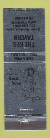 Matchbook Cover - Keg Tavern Rathdrum ID WEAR girlie