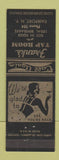 Matchbook Cover - Frank's Tap Room Fairport NY low phone # girlie