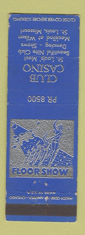 Matchbook Cover - Club Casino St Louis MO girlie