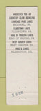 Matchbook Cover - Parkway Lanes Bowling Broomall Flourtown King of Prussia PA