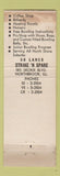 Matchbook Cover - Strike a Spare Bowling Northbrook IL AMF WEAR