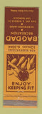 Matchbook Cover - Bagdad Recreation Bowling San Francisco CA