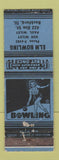 Matchbook Cover - Elm Bowling Rockford IL Girlie WORN