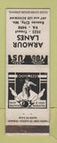 Matchbook Cover - Armour Lanes Bowling Kansas City MO