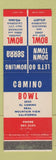 Matchbook Cover - Camino Bowling San Francisco Daly City CA