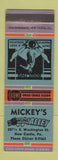 Matchbook Cover - Mickey's Bowling Alley New Castle PA WEAR
