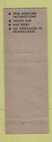 Matchbook Cover - Mickey's Bowling Alley New Castle PA WEAR