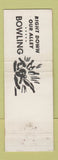 Matchbook Cover - Mohawk Lanes Bowling Bessemer PA