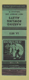 Matchbook Cover - Harding Bowling Alleys Lakewood OH