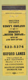 Matchbook Cover - Oxford Bowling Lanes AMF OH WEAR