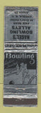 Matchbook Cover - Nagel's Bowling Alley Angola NY Girlie WEAR