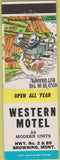 Matchbook Cover - Western Motel Browning MT hillbilly