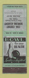 Matchbook Cover - 20th Century Bowling Academy York PA