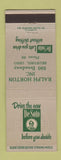 Matchbook Cover - DeSoto Ralph Horton Bedford OH