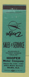 Matchbook Cover - Hooper Motors Dodge Selma AL