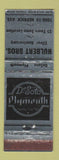 Matchbook Cover - Hulbert Bros DeSoto Plymouth Racine WI WEAR