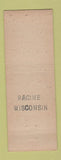 Matchbook Cover - Hulbert Bros DeSoto Plymouth Racine WI WEAR