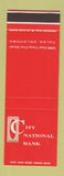 Matchbook Cover - City National Bank Tulsa OK SAMPLE