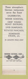 Matchbook Cover - Golden Ox Chicago IL SAMPLE