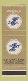 Matchbook Cover - 1st National Bank Stillwater OK SAMPLE