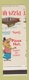 Matchbook Cover - Pizza Hut Restaurant MISCUT SAMPLE