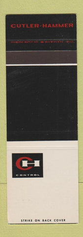 Matchbook Cover - Cutler Hammer Control SAMPLE