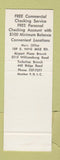 Matchbook Cover - Fairfield National Bank  SAMPLE