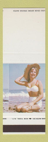 Matchbook Cover - Diamond Match Pinup blank MISCUT SAMPLE