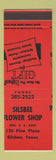 Matchbook Cover - Silsbee Flower Shop TX MISCUT SAMPLE