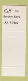 Matchbook Cover - North Side Market Binghamton NY MISCUT SAMPLE